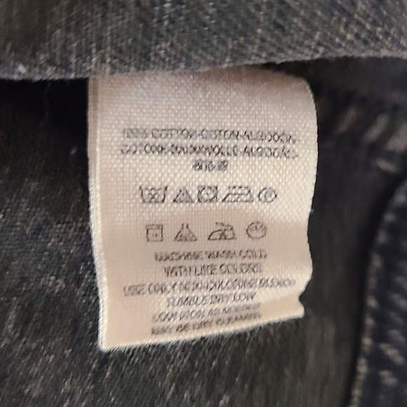 Free People Black Mixed Media Space Dye Knit Denim Jean Jacket Sz M - Picture 13 of 16